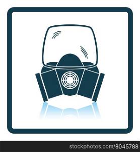 Fire mask icon. Shadow reflection design. Vector illustration.