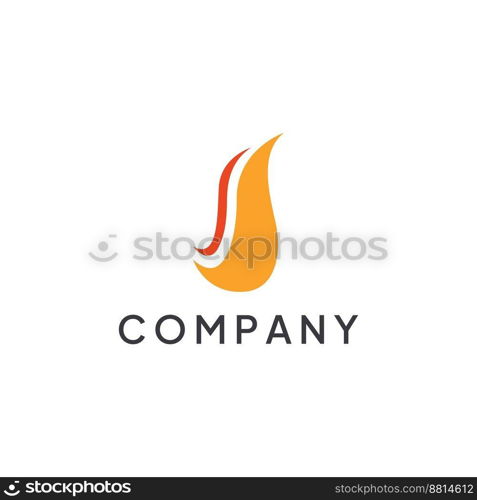 Fire or flame logo, fireball logo, and embers. Using a vector design concept.