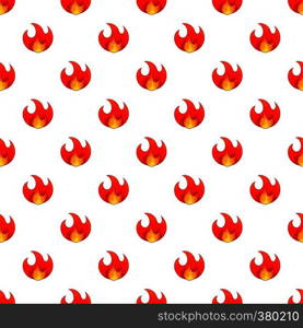 Fire pattern. Cartoon illustration of fire vector pattern for web. Fire pattern, cartoon style