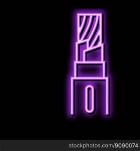fire resistant cable wire neon light sign vector. fire resistant cable wire illustration. fire resistant cable wire neon glow icon illustration