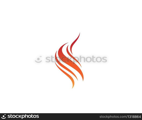 Fire symbol vector icon illustration