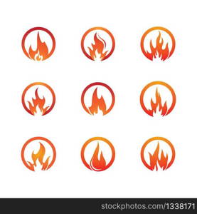 Fire symbol vector icon illustration