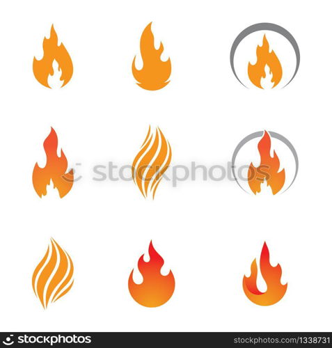 Fire symbol vector icon illustration