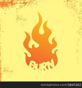 fire theme vector graphic art design illustration