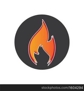fire vector, logo element, fire icon isolated design illustration