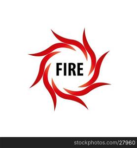 fire vector logo. logo design template fire. Illustration vector icon