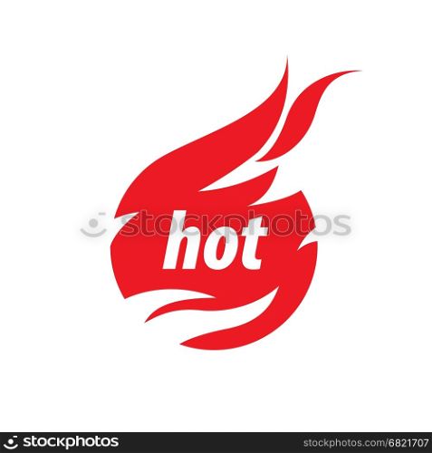 fire vector logo. logo template fire. Vector illustration of a flame