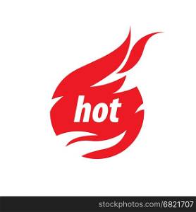 fire vector logo. logo template fire. Vector illustration of a flame