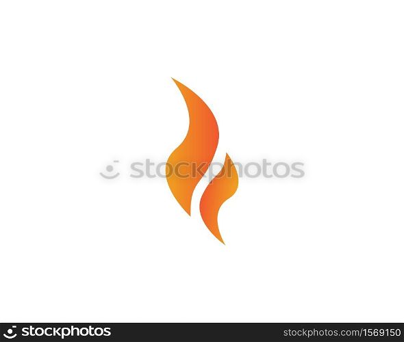 Fire with flame Logo Vector icon illustration