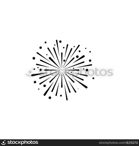 fire work icon Vector Illustration design Logo template