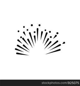 fire work icon Vector Illustration design Logo template