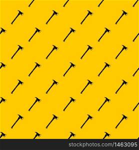 Firefighter axe pattern seamless vector repeat geometric yellow for any design. Firefighter axe pattern vector