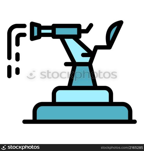 Firefighter extinguish icon. Outline firefighter extinguish vector icon color flat isolated. Firefighter extinguish icon color outline vector