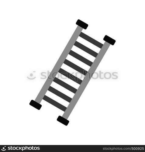 Firefighter ladder icon in flat style isolated on white background. Firefighter ladder icon