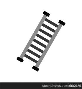 Firefighter ladder icon in flat style isolated on white background. Firefighter ladder icon