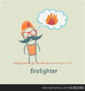 firefighter thinks about fire