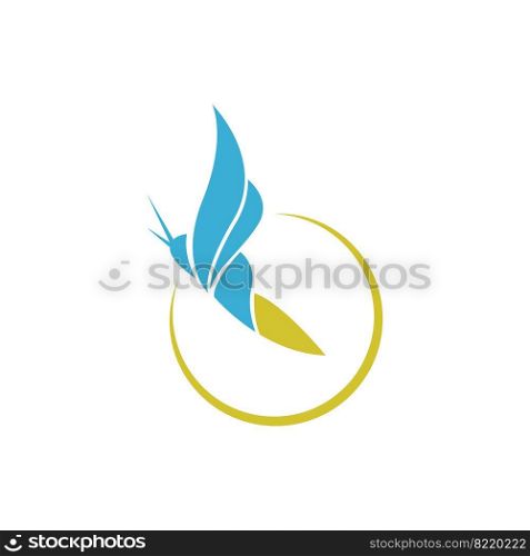 Fireflies logo icon illustration vector