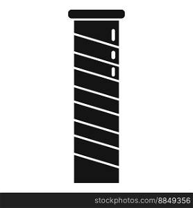 Fireplace chimney icon simple vector. Factory smoke. Sweep tower. Fireplace chimney icon simple vector. Factory smoke