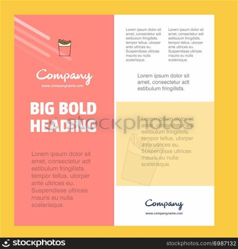 Fires Business Company Poster Template. with place for text and images. vector background