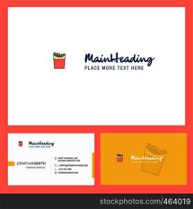 Fires Logo design with Tagline & Front and Back Busienss Card Template. Vector Creative Design