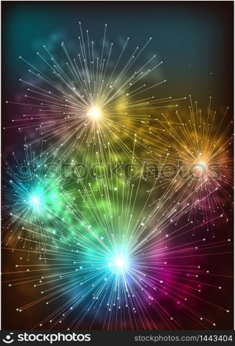 firework background. vector
