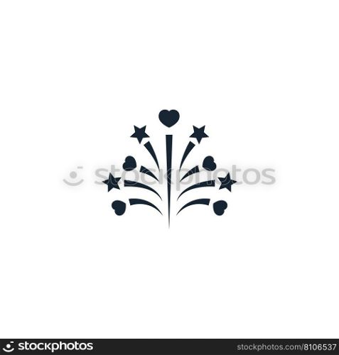 Firework creative icon from valentines day icons Vector Image