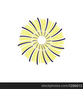 firework illustration logo vector design