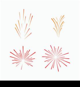 firework logo illustration design