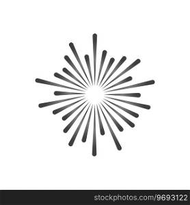Firework logo vector icon template illustration design