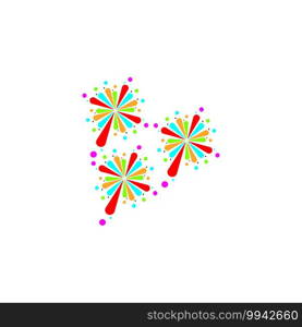 Firework logo vector template