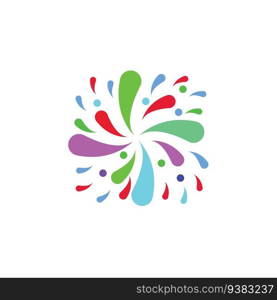 Firework vector icon illustration design template