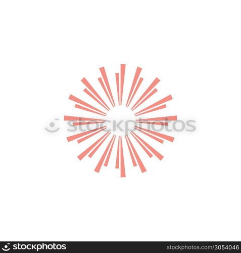 Firework vector template illustration concept