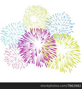 Fireworks Display for New year and all celebration vector illustration