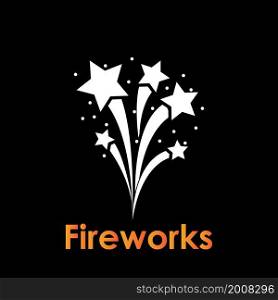 Fireworks icon vector illustration logo design