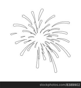 fireworks logo stock illustration design