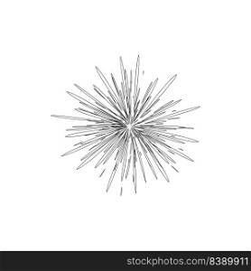 fireworks logo stock illustration design