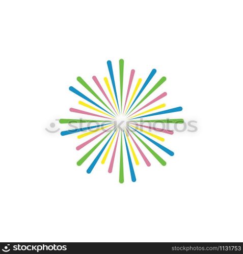 Fireworks Logo Template vector symbol nature