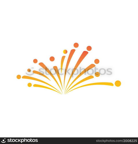 fireworks logo vector template design