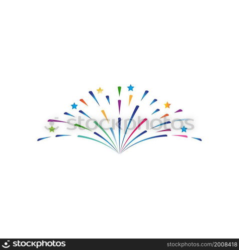 fireworks logo vector template design