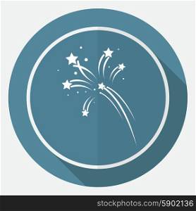Fireworks rockets sign icon. Explosive pyrotechnic device symbol
