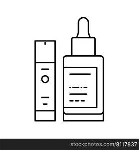 firming serum line icon vector. firming serum sign. isolated contour symbol black illustration. firming serum line icon vector illustration