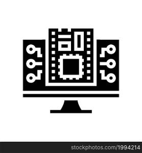 firmware software glyph icon vector. firmware software sign. isolated contour symbol black illustration. firmware software glyph icon vector illustration