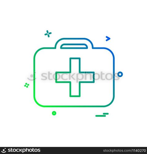 First aid box icon design vector