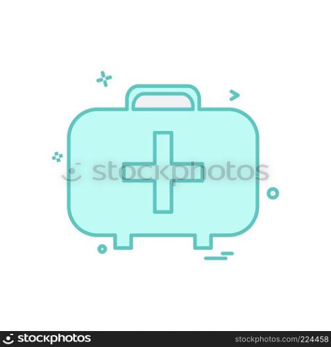 First aid box icon design vector