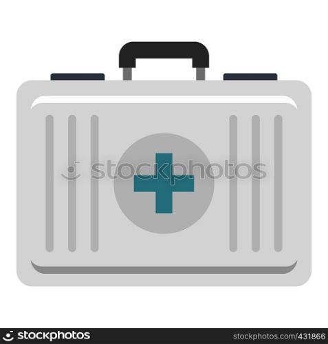 First aid icon flat isolated on white background vector illustration. First aid icon isolated