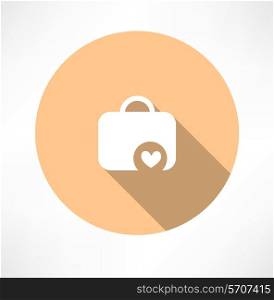 First Aid icon Flat modern style vector illustration