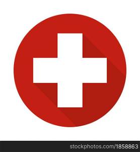 First aid icon with shadow