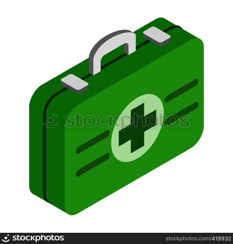 First aid kit 3d isometric icon isolated on a white background. First aid kit 3d isometric icon