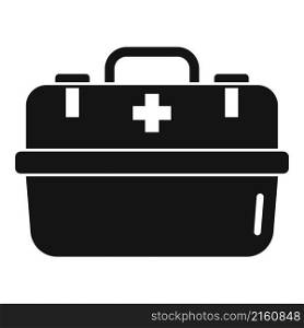 First aid kit box icon simple vector. Medical emergency. Case bag. First aid kit box icon simple vector. Medical emergency