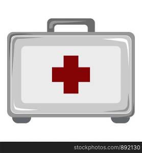 First aid kit icon. Cartoon of first aid kit vector icon for web design isolated on white background. First aid kit icon, cartoon style